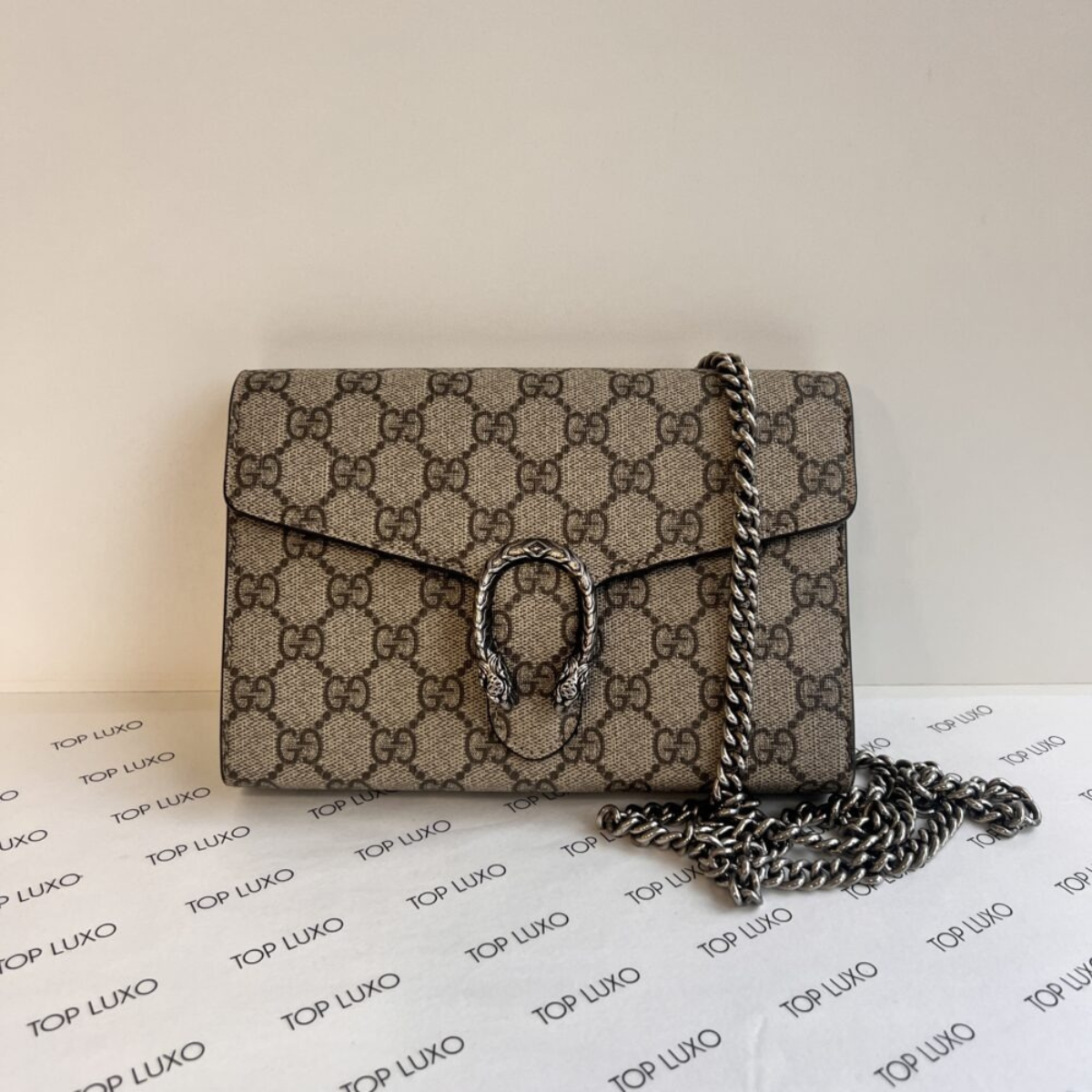Gucci – Bolso Dionysus Mini GG Supreme Monogram Beige