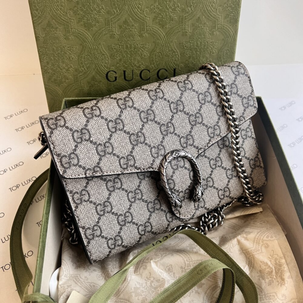 Gucci – Bolso Dionysus Mini GG Supreme Monogram Beige