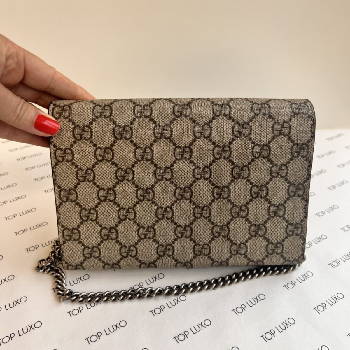 Gucci – Bolso Dionysus Mini GG Supreme Monogram Beige