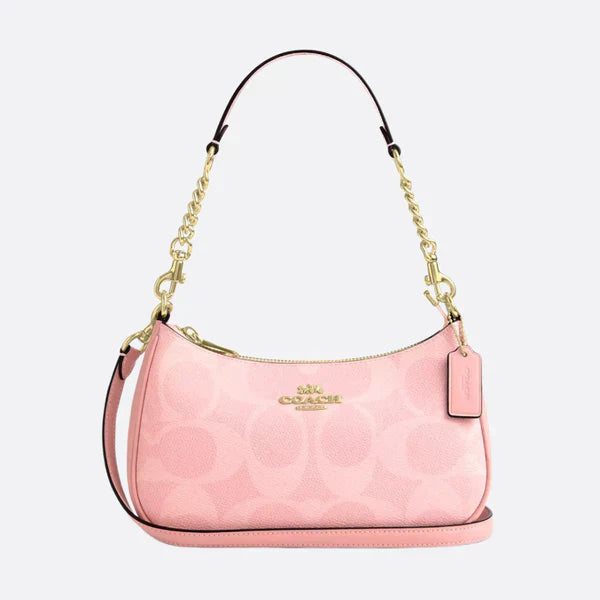Coach Teri - Bolso bandolera en lona rosa exclusiva