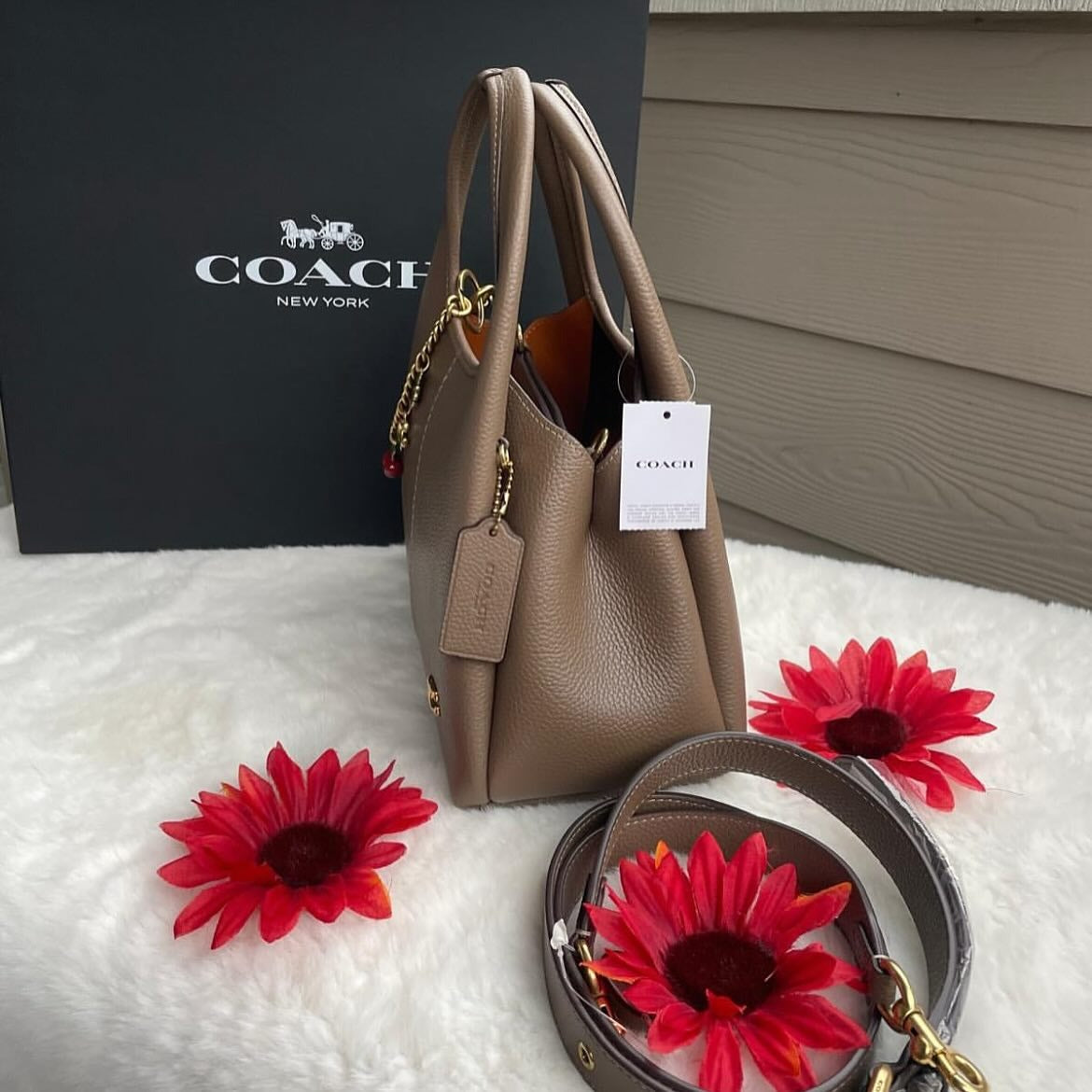 Bolso bandolera Coach Lana 23 Marrón