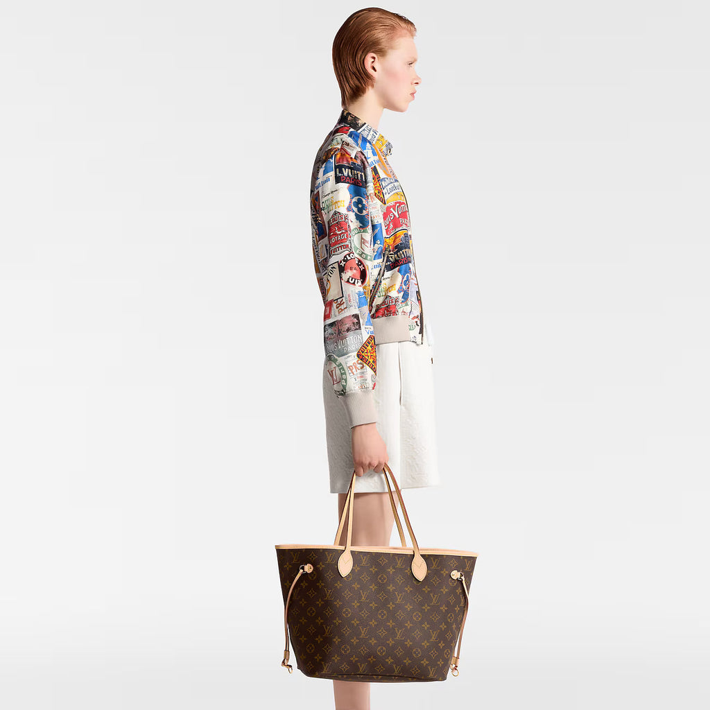 LV Neverfull MM de lona Monogram